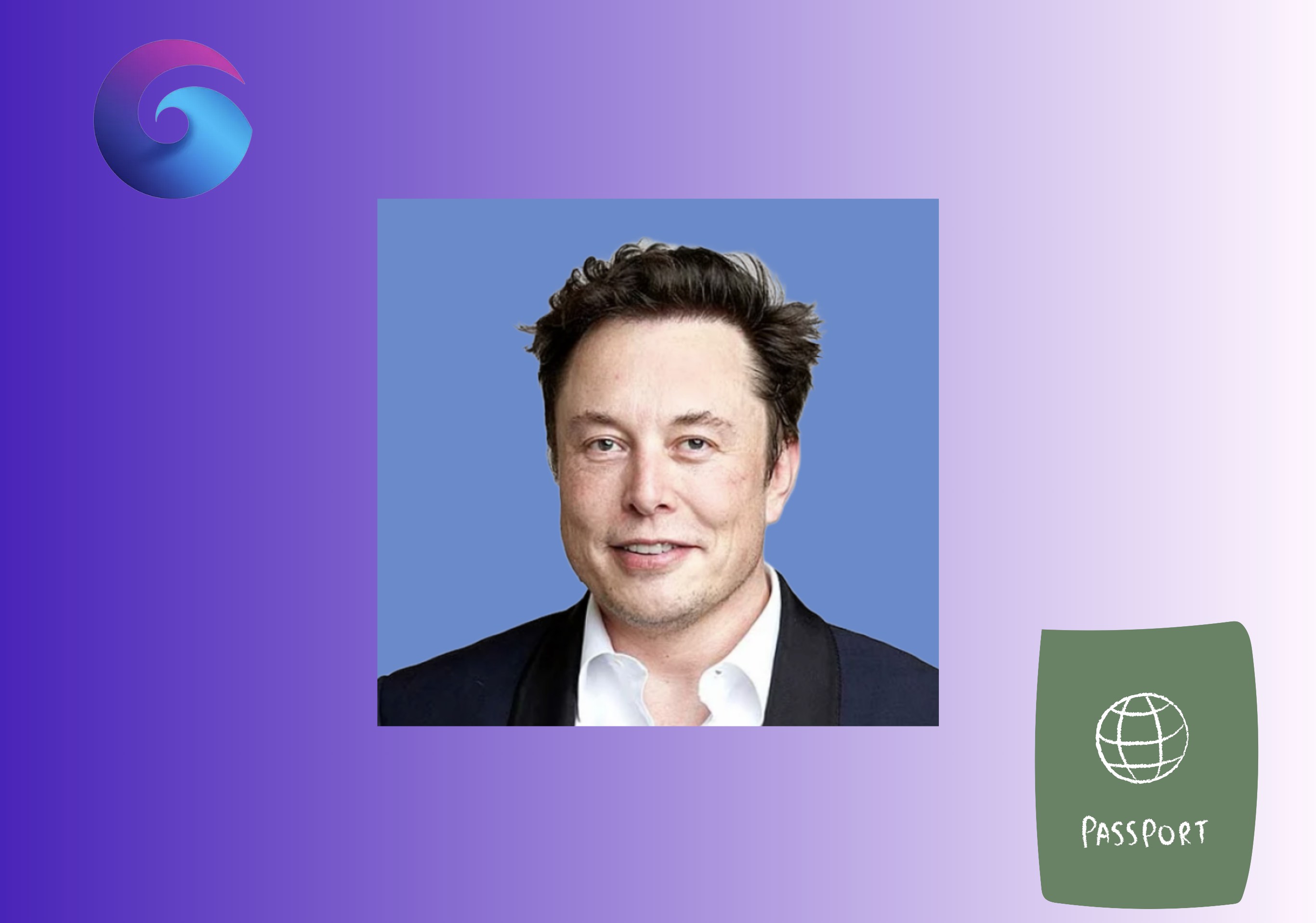 passport photo maker for elon musk