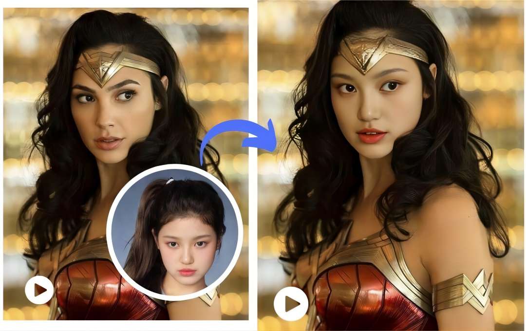 Video Single Face Swap: Replace faces in videos 