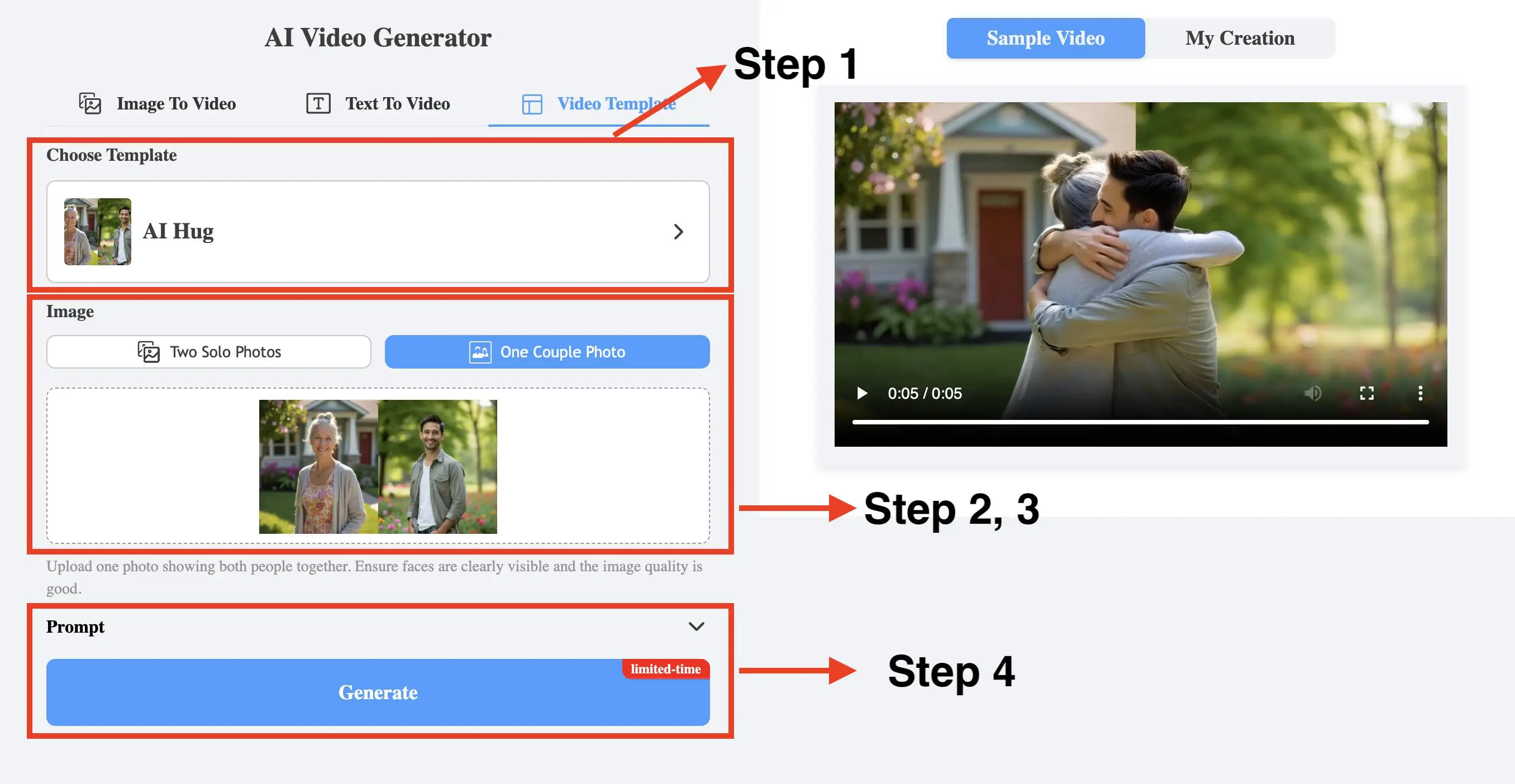 Step by Step Guide of AI Hug