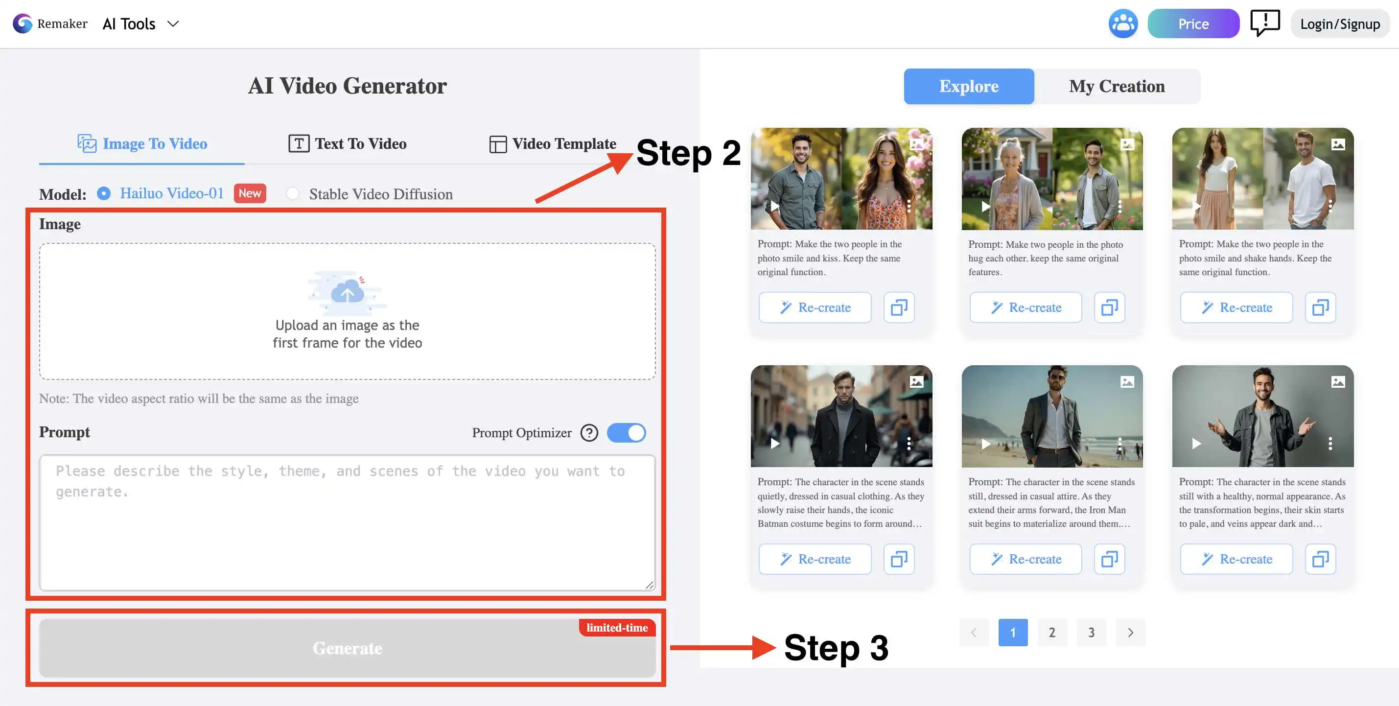 Step by Step Guide of AI TikTok Video Generator